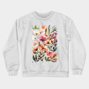 Loose Florals Crewneck Sweatshirt